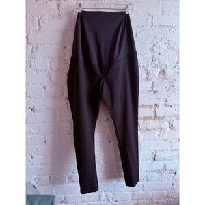 Isabel Maternity XXL Black Stretch Pants Full Belly Panel NWT Ingrid & Isabel